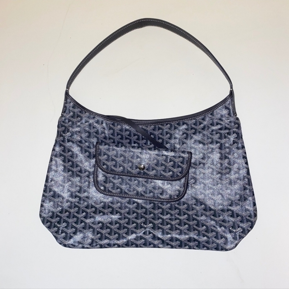 Grey Goyard boheme hobo shoulder bag